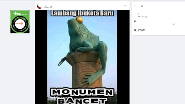 Cek Fakta Liputan6.com mendapati klaim foto lambang ibu kota baru