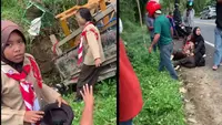 Kecelakaan mobil bak terbuka pengangkut anggota Pramuka di Bulukumba (Liputan6.com/Istimewa)