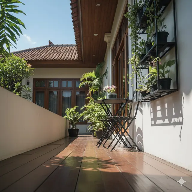 Desain Teras Rumah 1 Meter