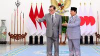 PM Jepang Ishiba saat melakukan pertemuan bilateral dengan Prabowo di Istana Bogor Jawa Barat, Sabtu (11/1/2025). (Foto: Muchlis Jr - Biro Pers Sekretariat Presiden).