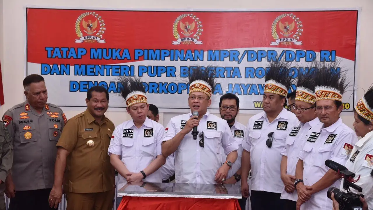 Rombongan MPR-DPR RI di Wamena, ibu kota Kabupaten Jayawijaya