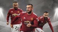 Pemain Manchester United: Luke Shaw. (Bola.com/Dody Iryawan)