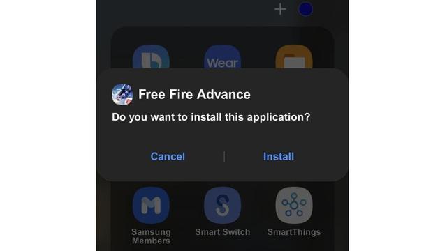Instal APK Advance Server Free Fire