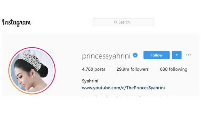 Syahrini. (Instagram @princessyahrini)