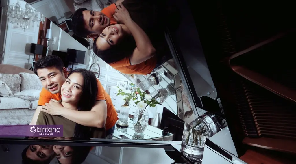 Raffi Ahmad dan Nagita Slavina. (Fotografer: Bambang E. Ros, Stylist : Indah Wulansari, Digital Imaging: Muhammad Iqbal Nurfajri/Bintang.com)