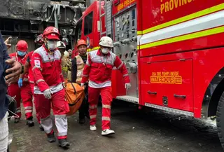 Kebakaran Gedung Terra Drone (Dok: Antara)