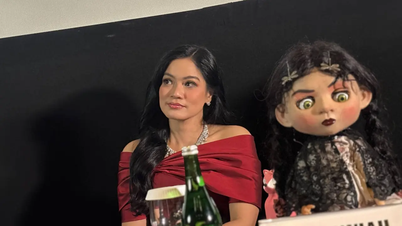 Titi Kamal di preskon The Doll Ghawiah
