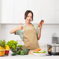 Ilustrasi perempuan membuat video audisi Bright Gas Cooking Competition 2026. (c) 1112000/Depositphotos