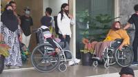 Atlet disabilitas Sumbar datangi kantor dispora. (Liputan6.com/ Novai Harlina)