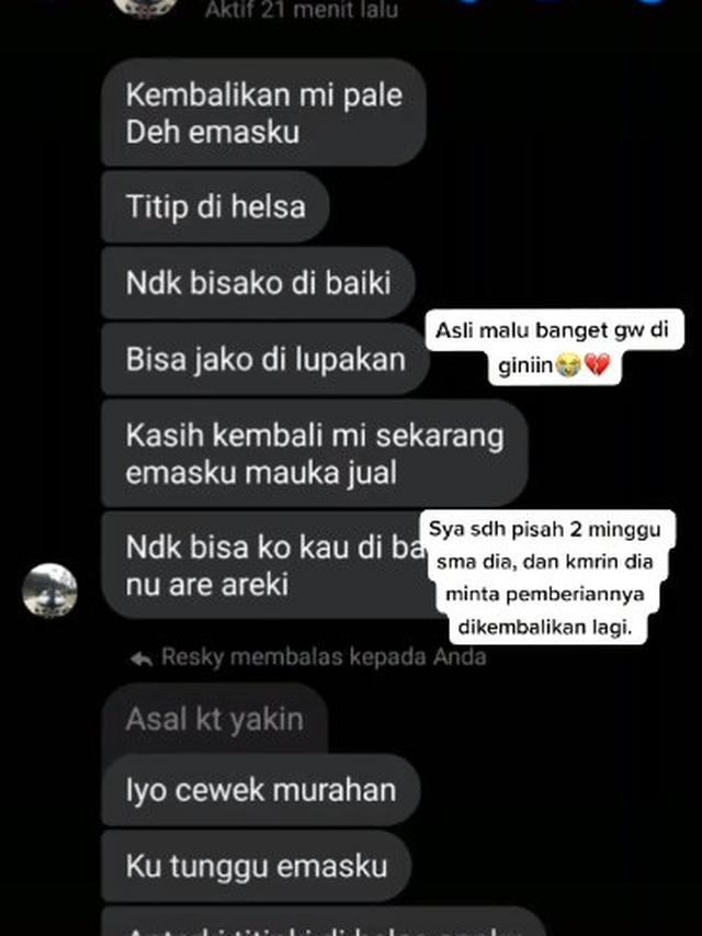 Viral Kisah Netizen Putus Pacaran, Cowoknya Minta Barang Pemberiannya Dikembalikan