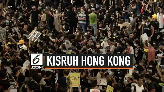 Pengunjuk rasa di Hong Kong kembali melakukan aksi demo di area kedatangan Bandara Internasional  Hong Kong, mulai Jumat (9/8) sore waktu setempat.