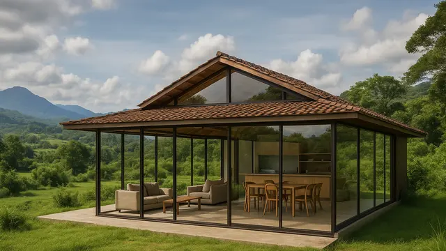 Rumah di Kampung dengan Konsep Open Space (Foto: ChatGPT)