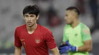 Bek Timnas Indonesia, Gavin Kwan, saat melawan Timor Leste pada laga Piala AFF 2018 di SUGBK, Jakarta, Selasa (13/11). Indonesia menang 3-1 atas Timor Leste. (Bola.com/M. Iqbal Ichsan)