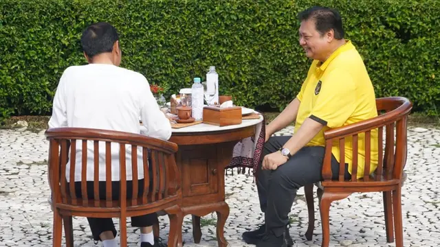 Pertemuan Jokowi - Airlangga