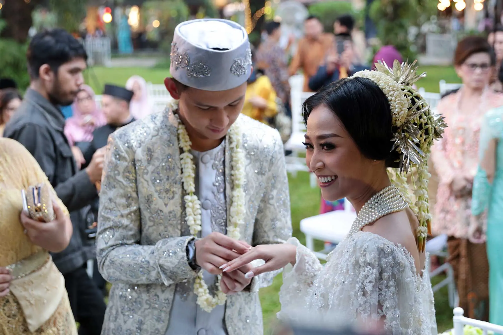 Pernikahan Rinni Wulandari - Jevin Julian (Deki Prayoga/bintang.com)