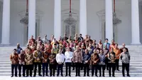 Ganjar dan pengurus Kagama bertemu Jokowi  (ist)