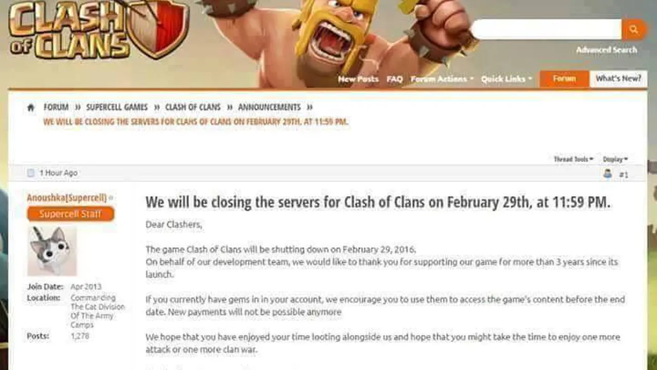 CoC Tutup