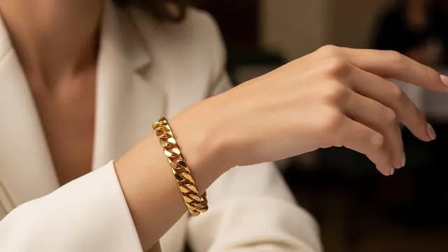 Model Gelang Emas Rantai Besar