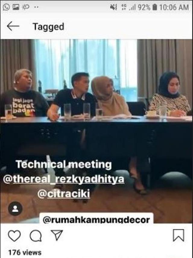 Citra Kirana dan Rezky Aditya (Foto: Instagram)