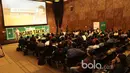 Antusias audiens pada diskusi Bincang Taktik Bola.com di SCTV Tower, Senayan City, Rabu (29/3/2017). Diskusi ini membahas filosofi pelatih Timnas Indonesia Luis Milla. (Bola.com/Nicklas Hanoatubun)