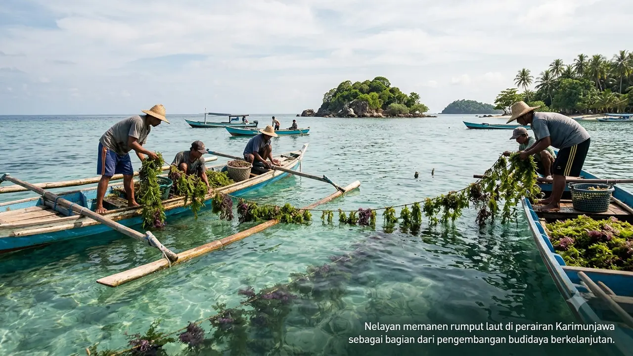 Budidaya Rumput Laut di Karimunjawa