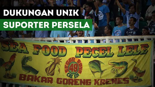 Berita video cara unik LA Mania, suporter Persela Lamongan, saat mendukung timnya di Stadion Pakansari, Cibinong, Bogor. 