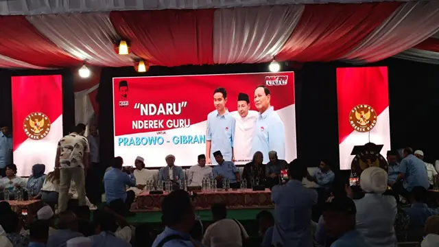 Relawan Nderek Guru Deklarasikan Dukungan ke Prabowo-Gibran