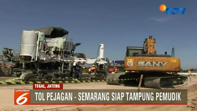 Pengerjaan ruas Tol Pejagan Brebes-Semarang, Jawa Tengah, terus dikebut untuk menyambut luapan pemudik di musim lebaran 2018 dua bulan mendatang.