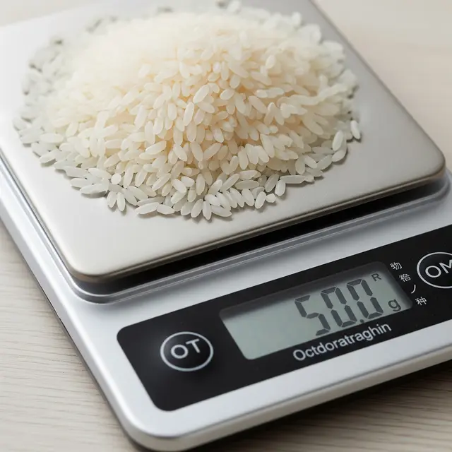 Tabel Konversi Beras dari Kilogram ke Liter (AI Generated)