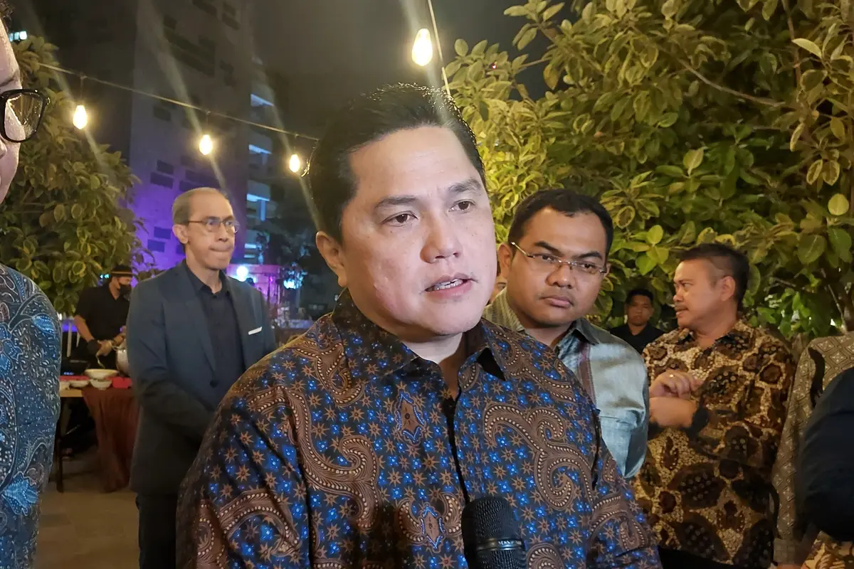 Menteri BUMN Erick Thohir meresmikan Gedung Nawasena Bank Mandiri. (Foto: Liputan6.com/Arief RH)