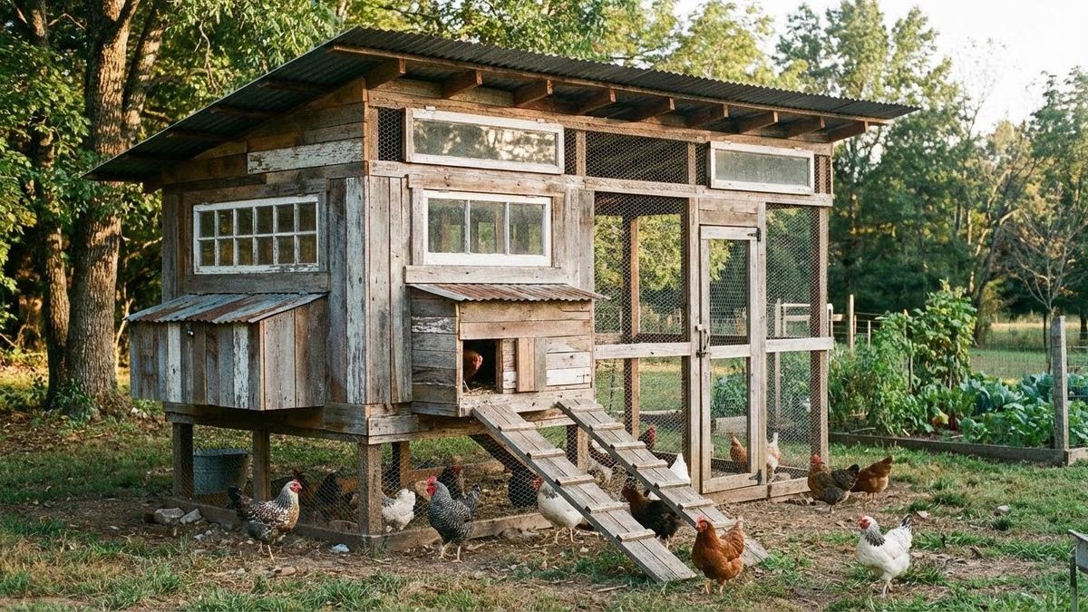 8 Desain Kandang Ayam Minimalis dari Kayu Bekas yang Kokoh, Estetik, dan Bikin Irit