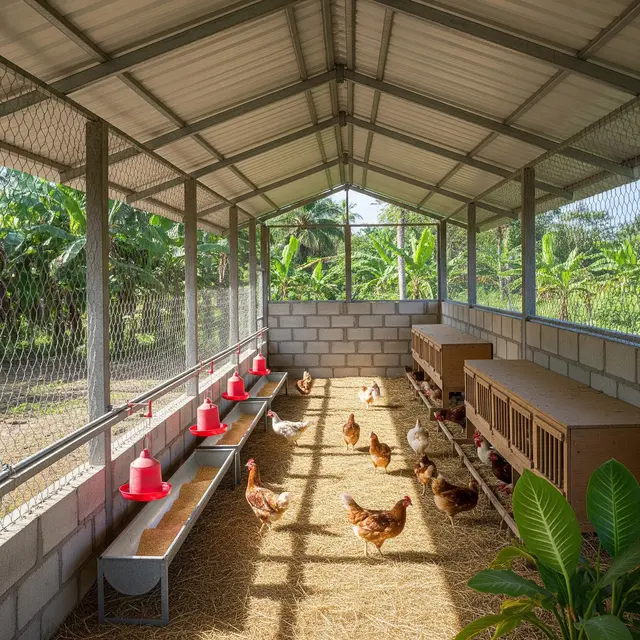 Model Kandang Ayam Khusus Petelur Agar Produksi Telur Lebih Optimal (AI)