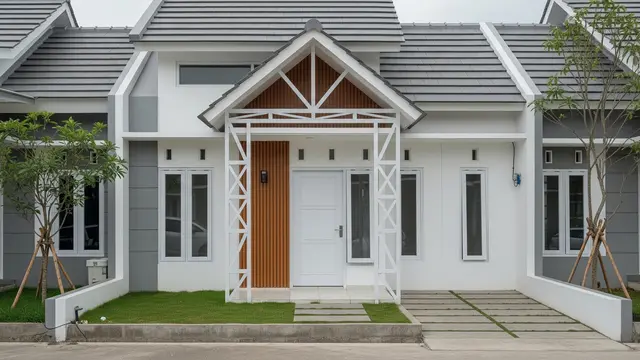9 Model Rumah Minimalis Kombinasi Atap Baja Ringan dan Seng, Estetika Modern