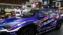 Subaru Crosstrek Family Driftster menjadi model SUV pertama yang pembangunannya dilakukan selama empat bulan untuk menghasilkan peningkatan performa mesin. (Liputan6.com/Herman Zakharia)