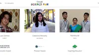 Beberapa Pelajar Peraih Penghargaan di Google Science Fair 2019. Kredit: Google