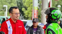 Direktur Utama Pertamina Patra Niaga, Mars Ega Legowo Putra di SPBU Pertamina. Dok Pertamina