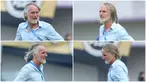 Pelatih Dewa United, Jan Olde Riekerink, tampak kecewa sekaligus tak percaya saat anak asuhnya dibantai PSIS Semarang dengan skor 1-4 di kandang sendiri. Berikut ekspresi pelatih asal Belanda tersebut.