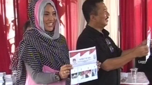 Nyoblos, Cagub Bambang DH Didampingi Pramono Anung