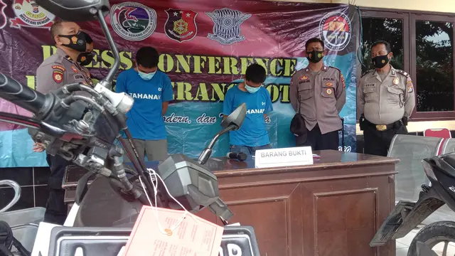 Motor Yang Di Curi Buruh. (Jumat, 29/01/2021). (Yandhi Deslatama/Liputan6.com).