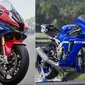 Honda CBR1000RR-R Fireblade Vs Yamaha R1 (Oto.com)