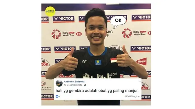 6 Meme Anthony Ginting Ini Kocak Banget Buatan Bwf Curi Perhatian