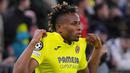Bayern pun semakin terpacu untuk menambah keunggulan. Namun naas petaka bagi Bayern datang pada menit ke-88 ketika Chukwueze yang belum lama masuk sukses menyamakan kedudukan lewat tembakan first time meneruskan assist Moreno. (AFP/Jose Jordan)