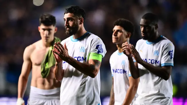 Foto: Reaksi Pemain Marseille Setelah Babak Belur Dihajar Atalanta, La Dea Tantang Leverkusen di Final Liga Europa