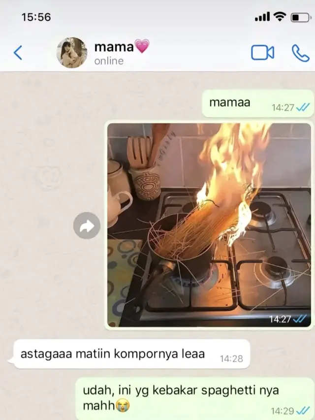 Chat Anak Mama Gagal Masak