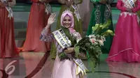Syifa Fatimah dinobatkan menjadi Puteri Muslimah Indonesia 2017. (Herman Zakharia/Liputan6.com)