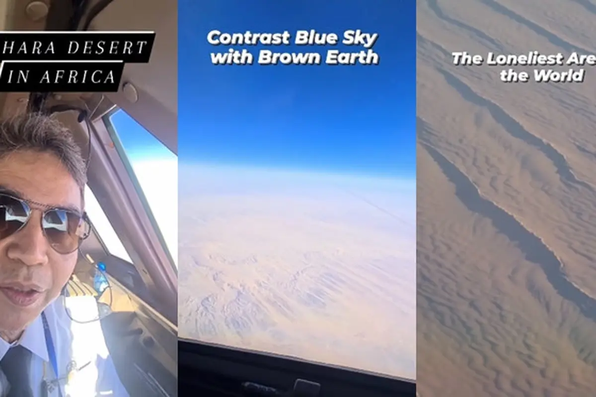 Pilot Rekam Penampakan Gurun Sahara, Disebut Tempat Tersepi di Dunia dan Mirip Planet Mars
