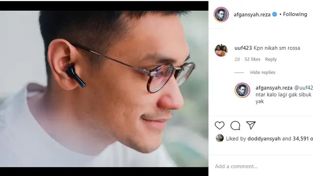 Afgan (Foto: Instagram/@afgansyah.reza)