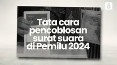 14 Februari 2024 warga Indonesia di tanah air akan serentak menggelar pemilihan umum 2024. Melalui berbagai jenis surat suara mereka akan memilih siapa Presiden serta perwakilan legislatif di pusat, provinsi, kabupaten dan kota. Berikut tata cara men...