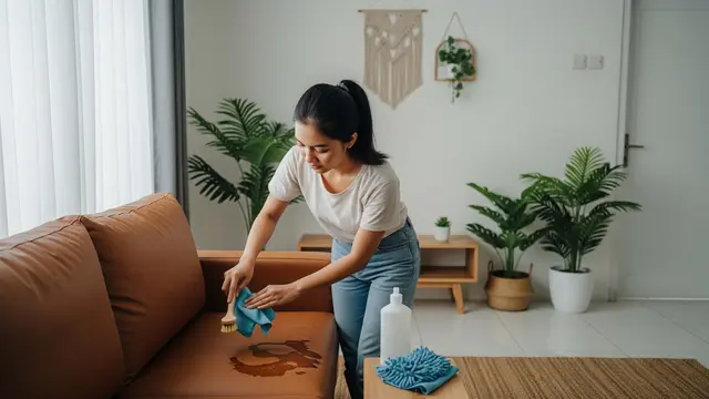 Cara Membersihkan Sofa Kulit