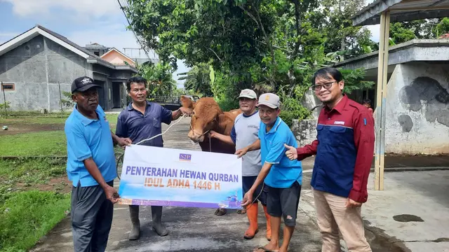 Penyaluran hewan kurban dari PLTU Cilacap. (Foto: Istimewa)
